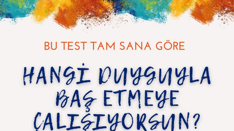 HANGİ DUYGUYLA BAŞ ETMEYE ÇALIŞIYORSUN?