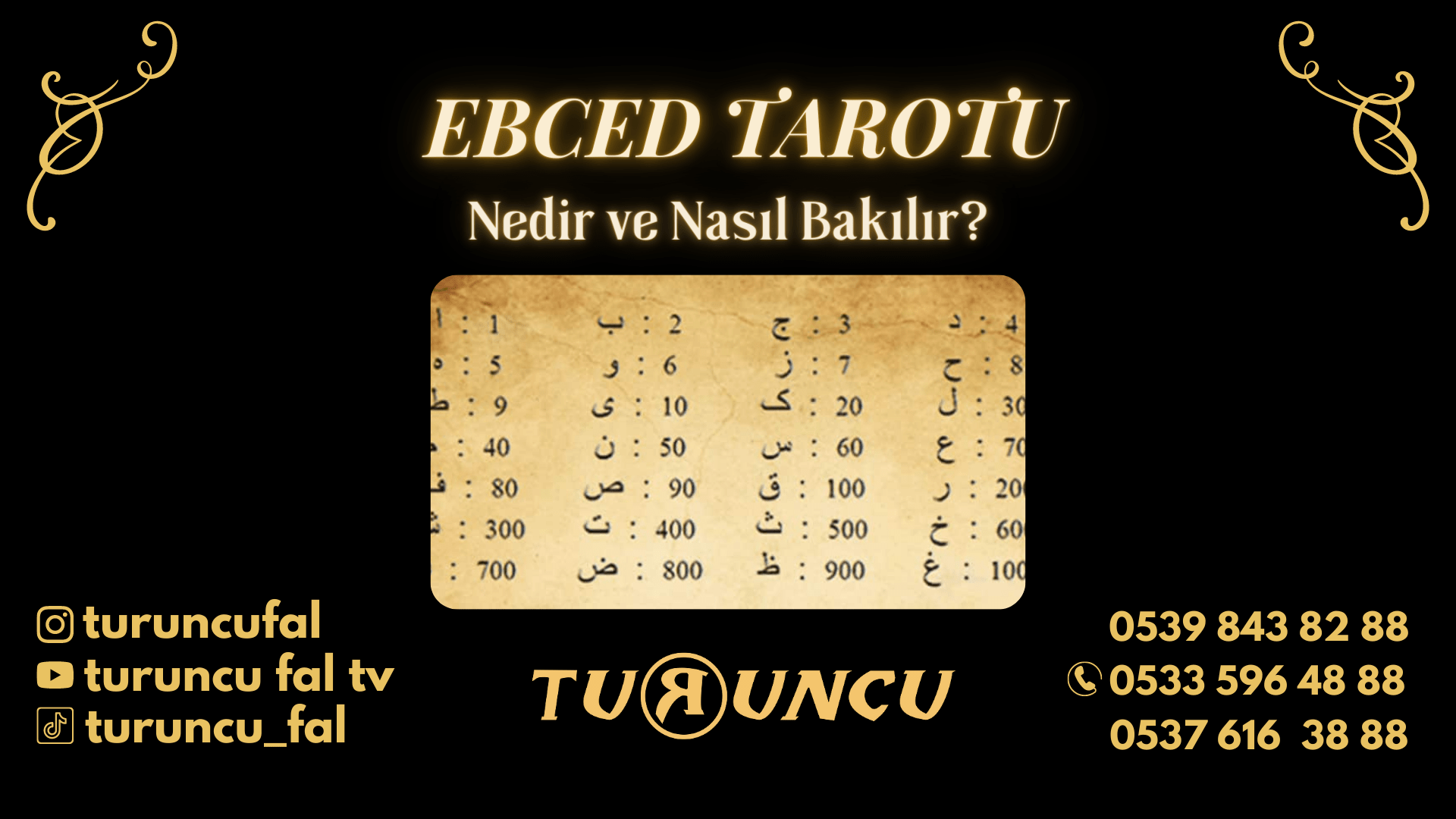 Ebced Tarotu | Turuncu Fal Cafe-turuncu fal, ebced hesabı, tarot, ebced tarotu, ebced hesabı nasıl yapılır, ebced hesaplama, ebced hesabı yapanlar, yildizname, medyum, ebced hesabı hoca, yildizname hoca, fal hesaplama Ebced Tarotu