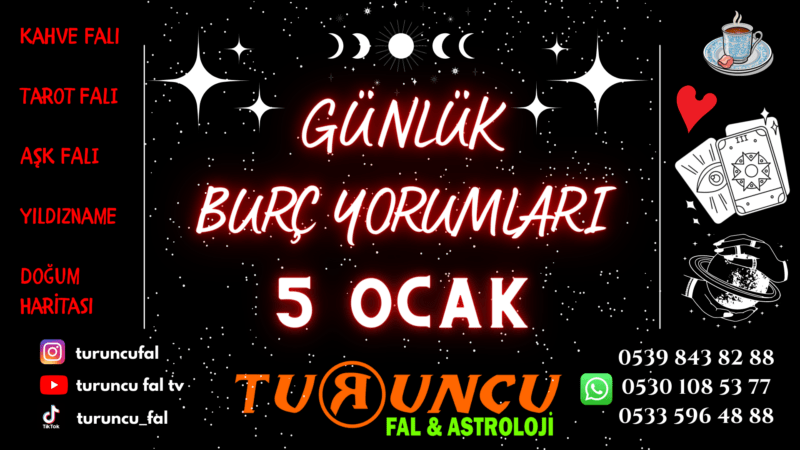 Günlük Burç Yorumları 5 Ocak 2023